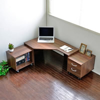 ���[�^�C�v�f�X�N3�_�Z�b�g 85cm�� �u���E���C���[�W�摜